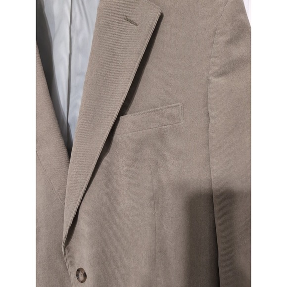Jos A Bank Mens Tan 41L Courdoroy Sport Coat Blazer - Picture 5 of 13